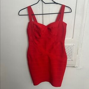 Vibrant Red Strappy Dress